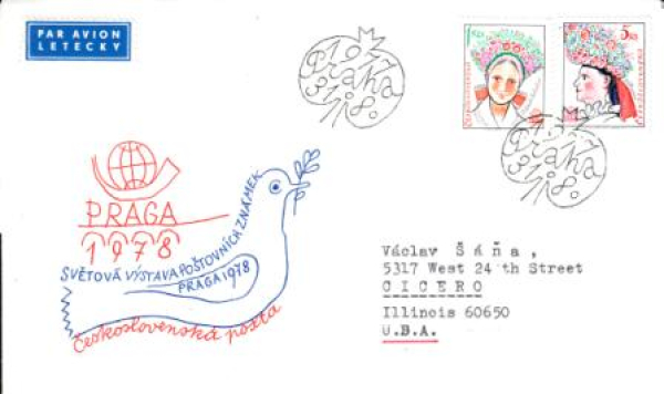 FDC 2263 / 2266 - CZ 1977 08 002 ● - PRAGA 1978